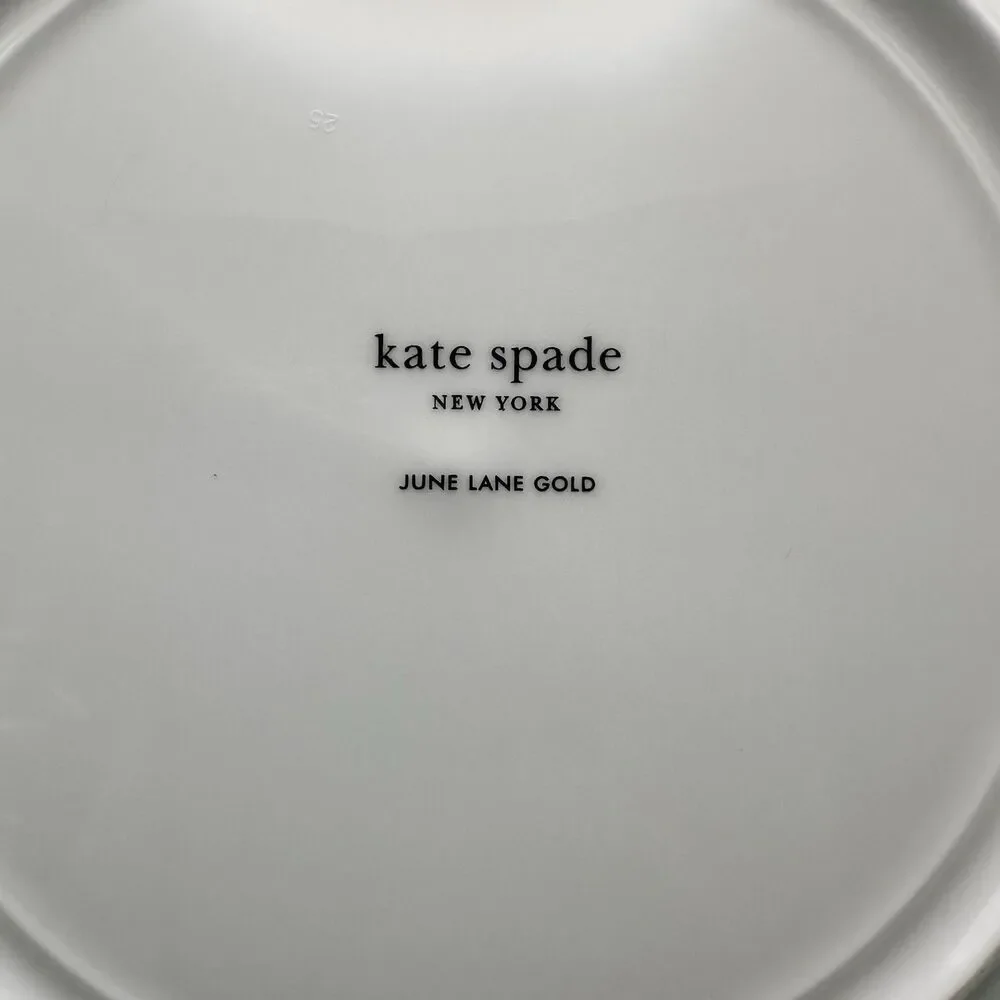 Lenox Kate Spade June Lane  Collection Accent Plate Platinum  Replacement 9”
